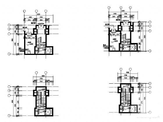欧陆风格6层（局部8层）住宅楼建筑施工CAD图纸 - 1