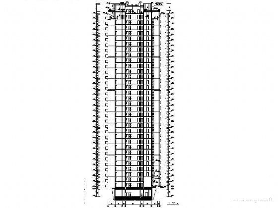小区32层高层剪力墙结构住宅建筑施工CAD图纸（9号楼、10号楼） - 2