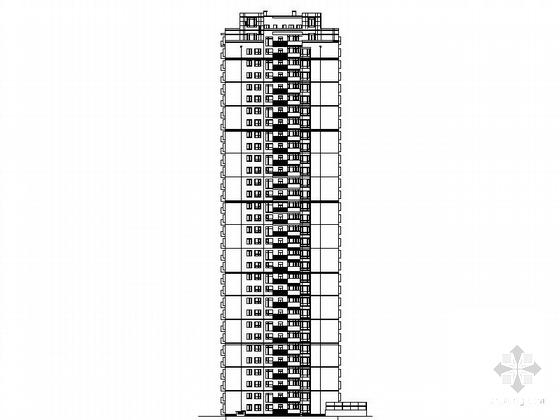 小区32层高层剪力墙结构住宅建筑施工CAD图纸（9号楼、10号楼） - 4