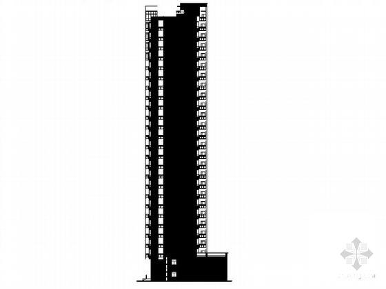居住小区26层住宅楼（10号楼）建筑施工CAD图纸（标注详细） - 1