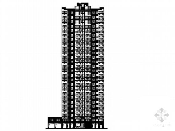 居住小区26层住宅楼（10号楼）建筑施工CAD图纸（标注详细） - 3