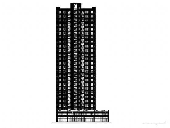 居住小区26层住宅楼（10号楼）建筑施工CAD图纸（标注详细） - 4