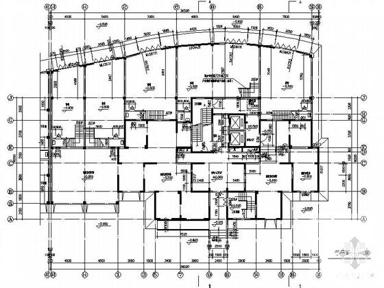 居住小区26层住宅楼（10号楼）建筑施工CAD图纸（标注详细） - 5