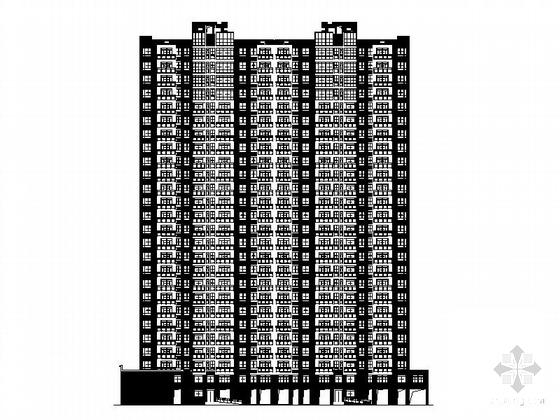 居住小区26层住宅楼建筑CAD施工图纸 - 5