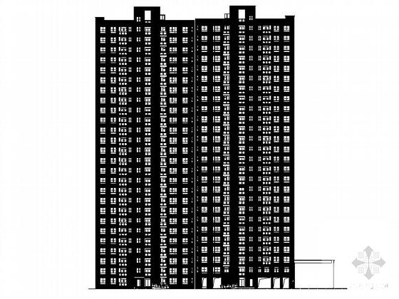 剪力墙结构居住小区26层住宅楼建筑设计CAD施工图纸 - 1