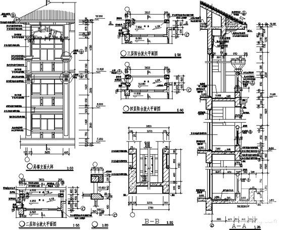 框架结构花园西区G4层住宅楼建筑施工CAD图纸 - 5