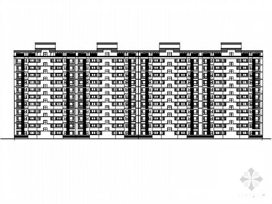住宅小区四栋高层楼建筑施工套CAD图纸 - 2