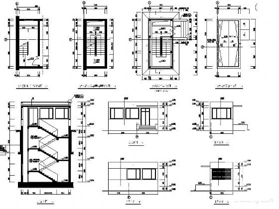 住宅小区四栋高层楼建筑施工套CAD图纸 - 4
