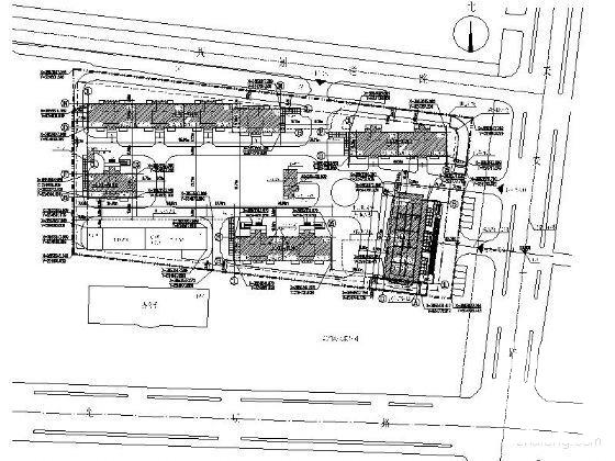 住宅小区四栋高层楼建筑施工套CAD图纸 - 5