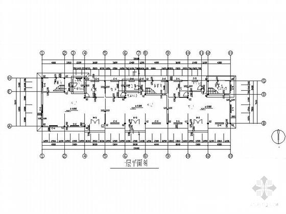 2层复式徽式商住楼建筑施工套CAD图纸 - 3