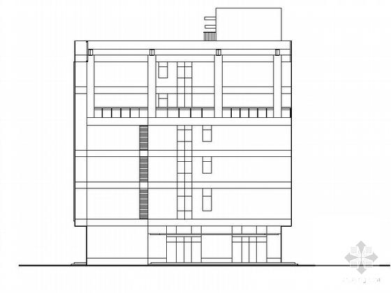 框架结构6层公寓建筑施工套CAD图纸 - 2