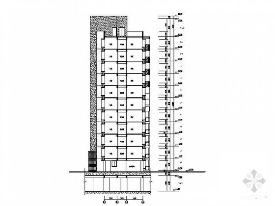 住宅区5号7606.47平米11层板式住宅楼建筑施工CAD图纸 - 5