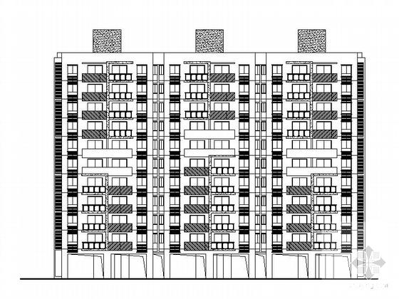 住宅区7号5385.8平米11层板式住宅楼建筑施工CAD图纸 - 2