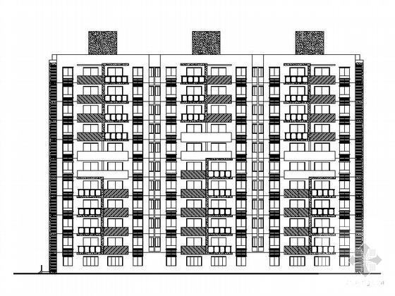 住宅区11号5776.5平米11层板式住宅楼建筑施工CAD图纸 - 3