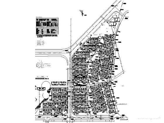 金鹰城3层四联排别墅建筑施工CAD图纸 - 1