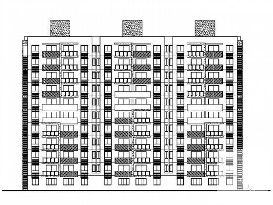住宅区1号、6号、8号11层板式住宅楼建筑施工CAD图纸 - 2
