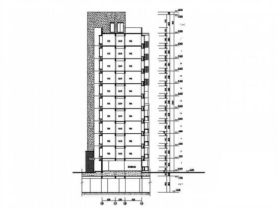 住宅区1号、6号、8号11层板式住宅楼建筑施工CAD图纸 - 4