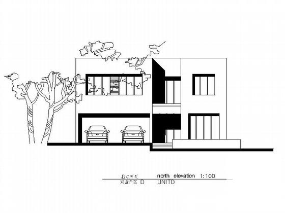 3层山地独栋别墅建筑方案设计CAD图纸（局部两层） - 3