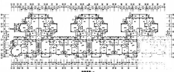 楼盘现代6层洋房建筑施工CAD图纸（欧式风格） - 3
