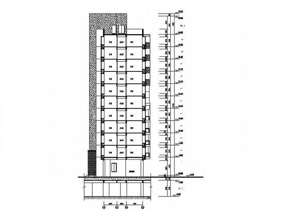 住宅区2号、3号11层板式住宅楼建筑施工CAD图纸 - 5