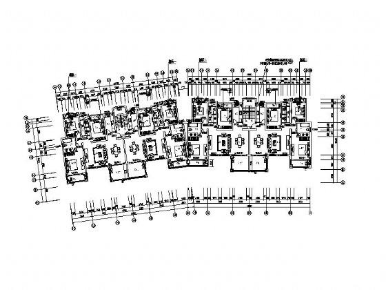 24x11米6层板式花园住宅楼建筑施工CAD图纸 - 1