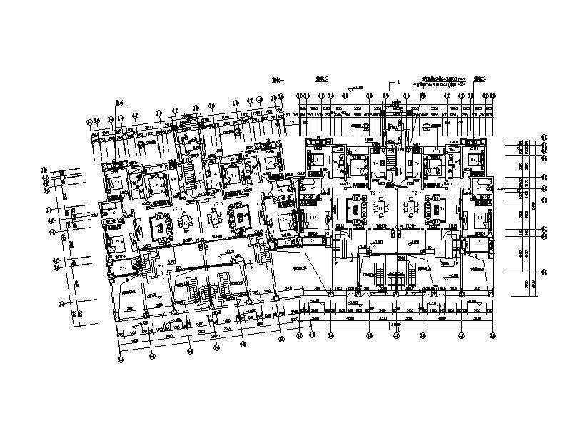 24x11米6层板式花园住宅楼建筑施工CAD图纸 - 3