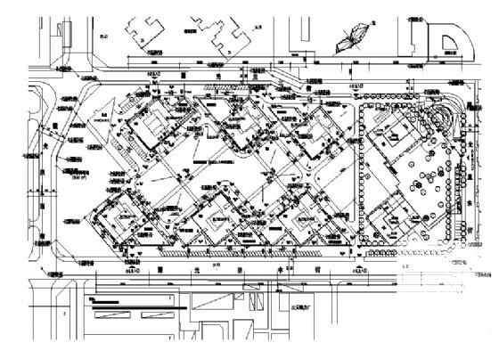 24层住宅楼及地下车库施工图纸建筑施工CAD图纸 - 3