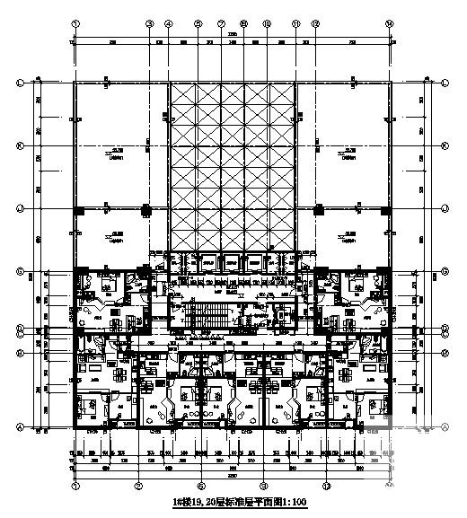 24层住宅楼及地下车库施工图纸建筑施工CAD图纸 - 4