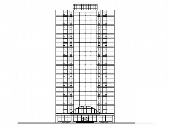 24层住宅楼及地下车库施工图纸建筑施工CAD图纸 - 5