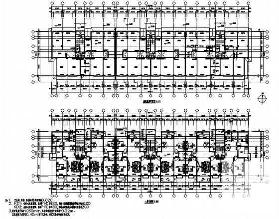 5层住宅楼建筑施工套CAD图纸（带节能设计） - 1