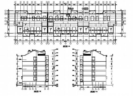 5层住宅楼建筑施工套CAD图纸（带节能设计） - 3
