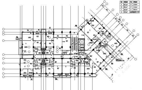 新城11层住宅楼建筑施工套CAD图纸 - 4