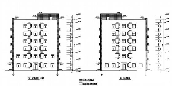 6层框架结构医药宿舍楼建筑施工套CAD图纸 - 1
