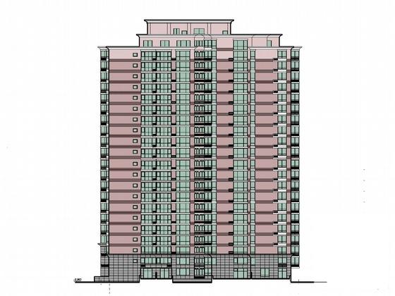 现代高层住宅楼建筑方案设计(蝶式) - 4