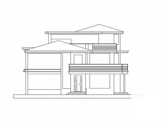 3层别墅建筑方案CAD图纸 - 4