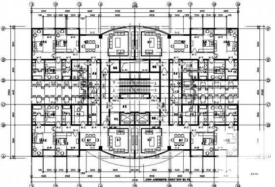 19731平22层剪力墙结构公寓改建工程建筑施工套CAD图纸 - 1