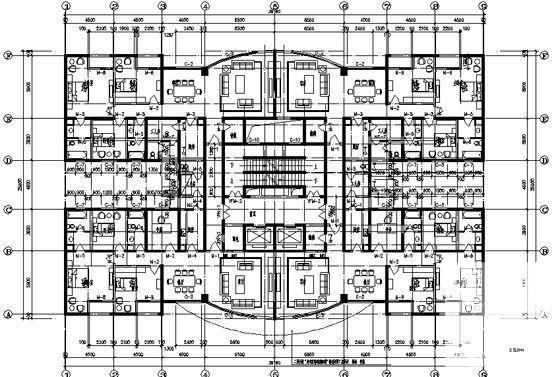 19731平22层剪力墙结构公寓改建工程建筑施工套CAD图纸 - 2