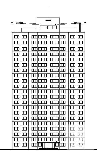 19731平22层剪力墙结构公寓改建工程建筑施工套CAD图纸 - 3