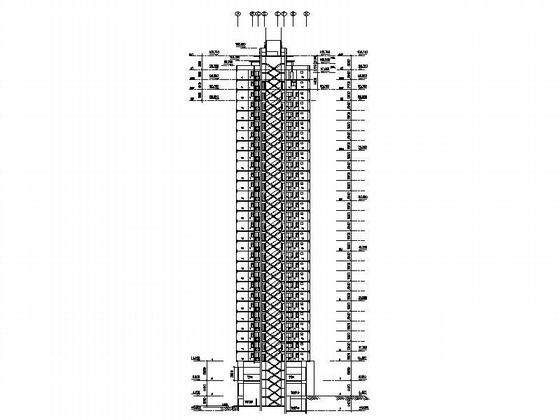 新世界花园32层住宅楼及商业中心建筑施工CAD图纸 - 4