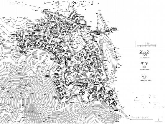 温泉别墅区规划建筑设计CAD图纸（初设图纸） - 1