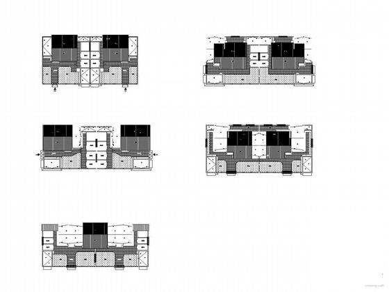 五套1层住宅楼建筑施工CAD图纸 - 2