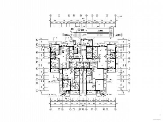 小区17层住宅楼建筑CAD图纸 - 4