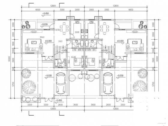 新农村建设2层坡顶住宅楼方案设计CAD图纸(说明) - 2