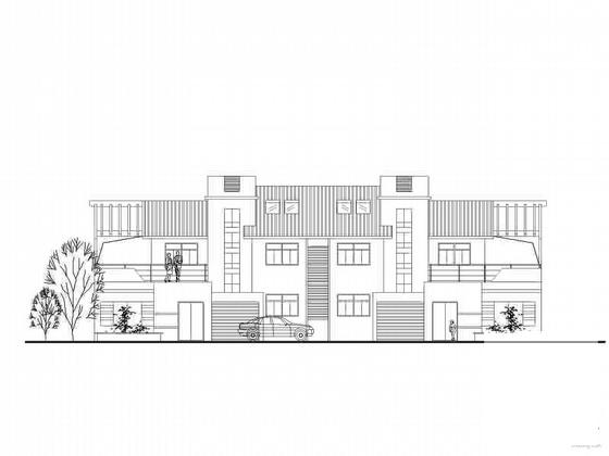 新农村建设2层坡顶住宅楼方案设计CAD图纸(说明) - 3