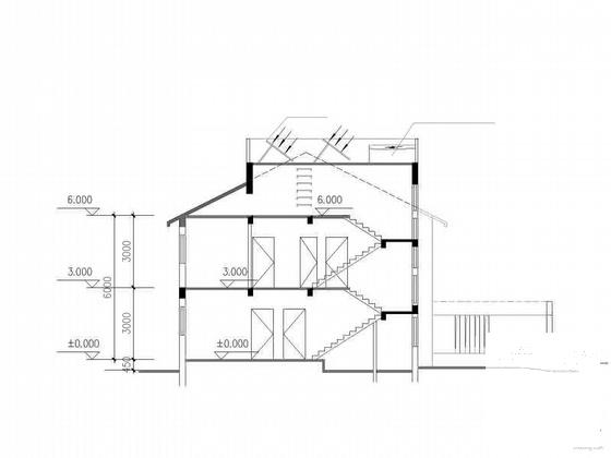 新农村建设2层坡顶住宅楼方案设计CAD图纸(说明) - 4