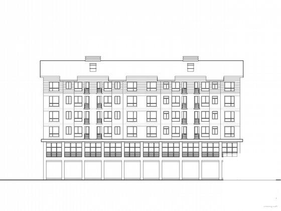 6层商住楼建筑结构CAD施工图纸 - 2