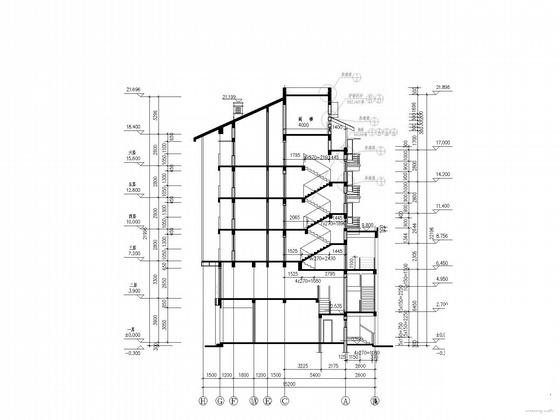 6层商住楼建筑结构CAD施工图纸 - 4