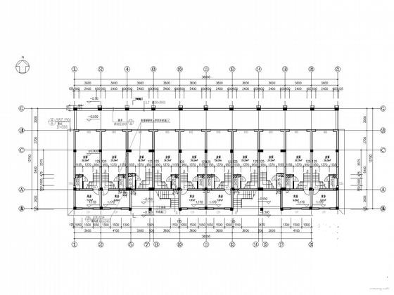 6层商住楼建筑结构CAD施工图纸 - 5