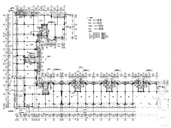 欧陆风格沿街底商6层住宅楼建筑施工CAD图纸（砌体结构） - 1