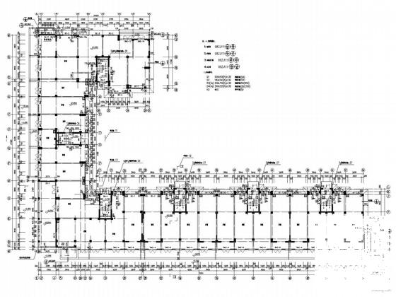欧陆风格沿街底商6层住宅楼建筑施工CAD图纸（砌体结构） - 1